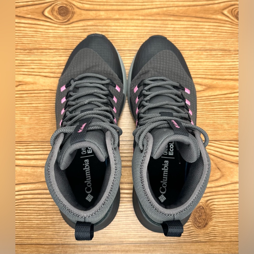 Women’s Columbia Radlock Mid Gray Pink Hiking Boots Outdoors Sz 9.5 - Picture 9 of 11